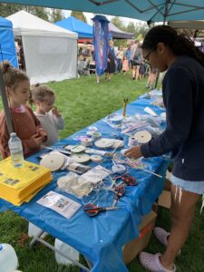 image ofMBBF Youth doing crafts with children